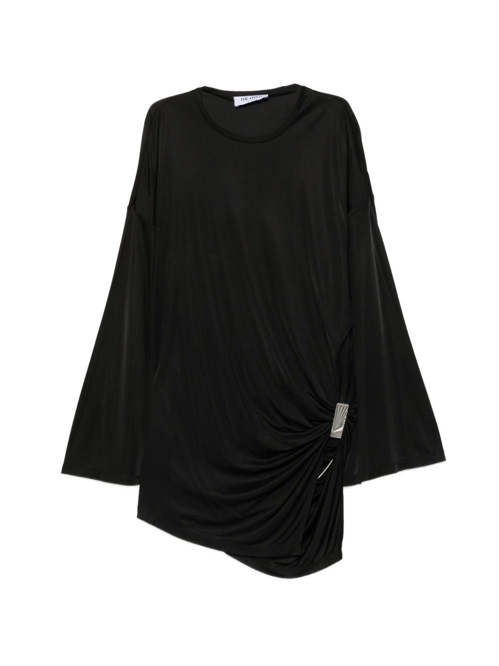 The Attico Gathered Mini Dress BLACK