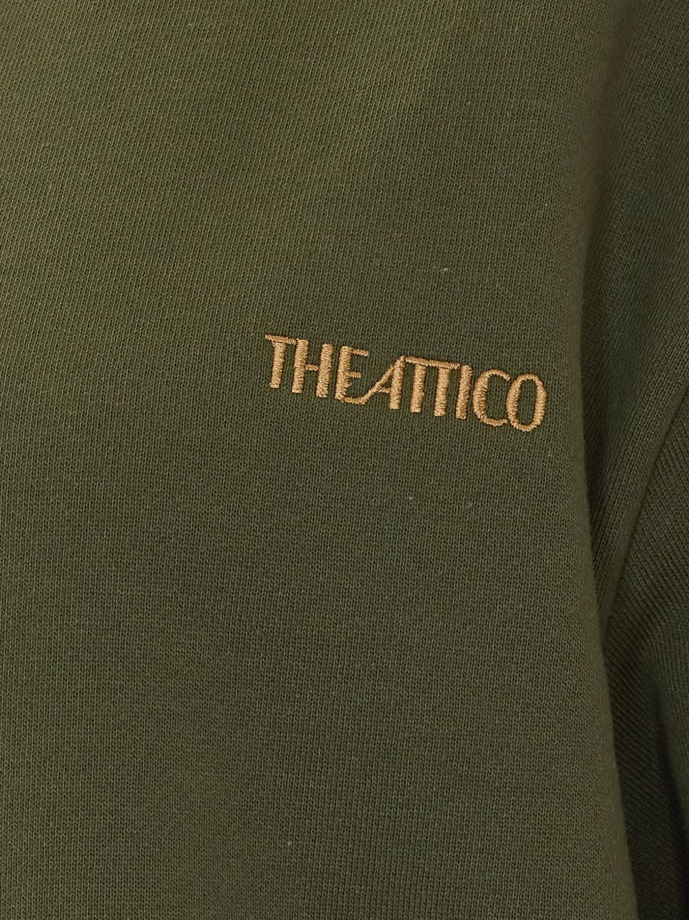 The Attico Color-Block Button Shirt GREEN