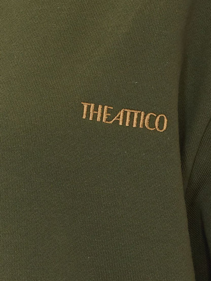 The Attico Color-Block Button Shirt GREEN