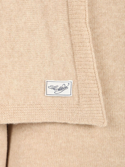 The Attico Roll Neck Scarf Sweater BEIGE
