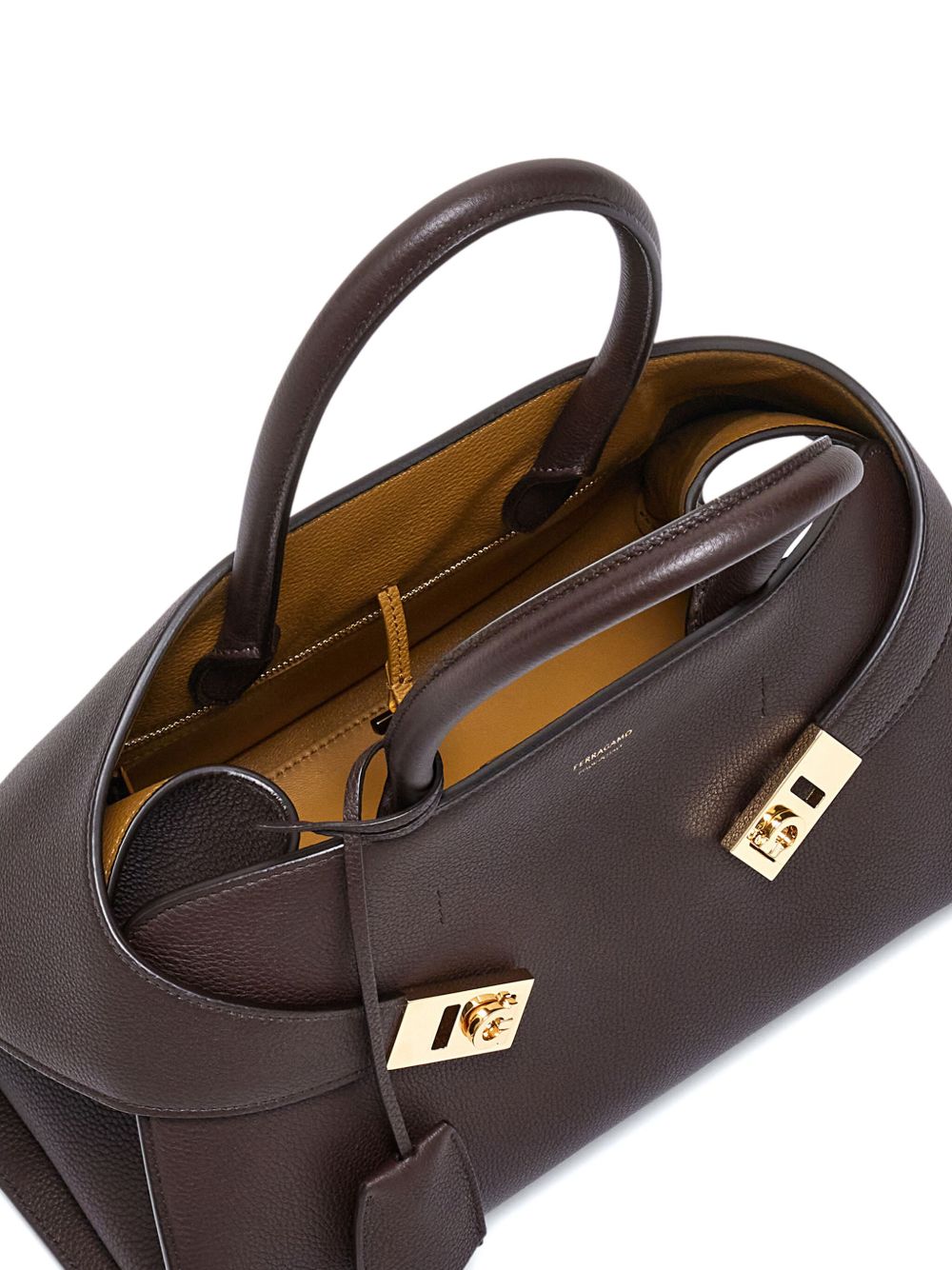 Ferragamo Hug Small Handbag BROWN