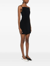 Givenchy Sliced Mini Dress in Crepe Cady BLACK
