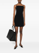 Givenchy Sliced Mini Dress in Crepe Cady BLACK