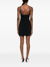 Givenchy Sliced Mini Dress in Crepe Cady BLACK