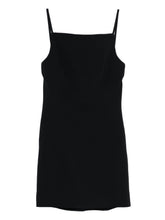 Givenchy Sliced Mini Dress in Crepe Cady BLACK