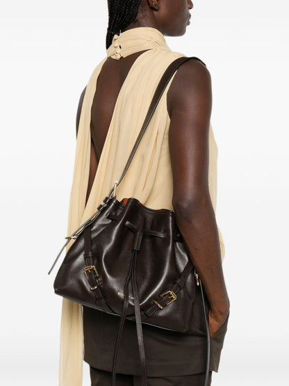 Givenchy Voyou Leather Bucket Bag BROWN