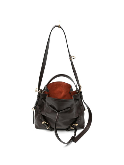 Givenchy Voyou Leather Bucket Bag BROWN