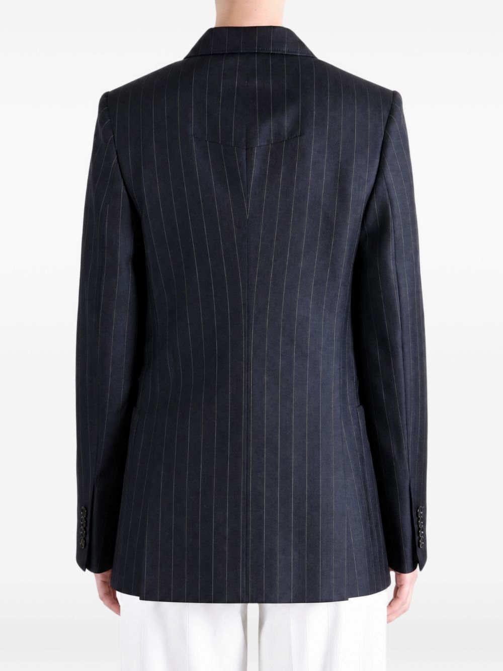 Givenchy Pinstripe Double-Breasted Blazer INK