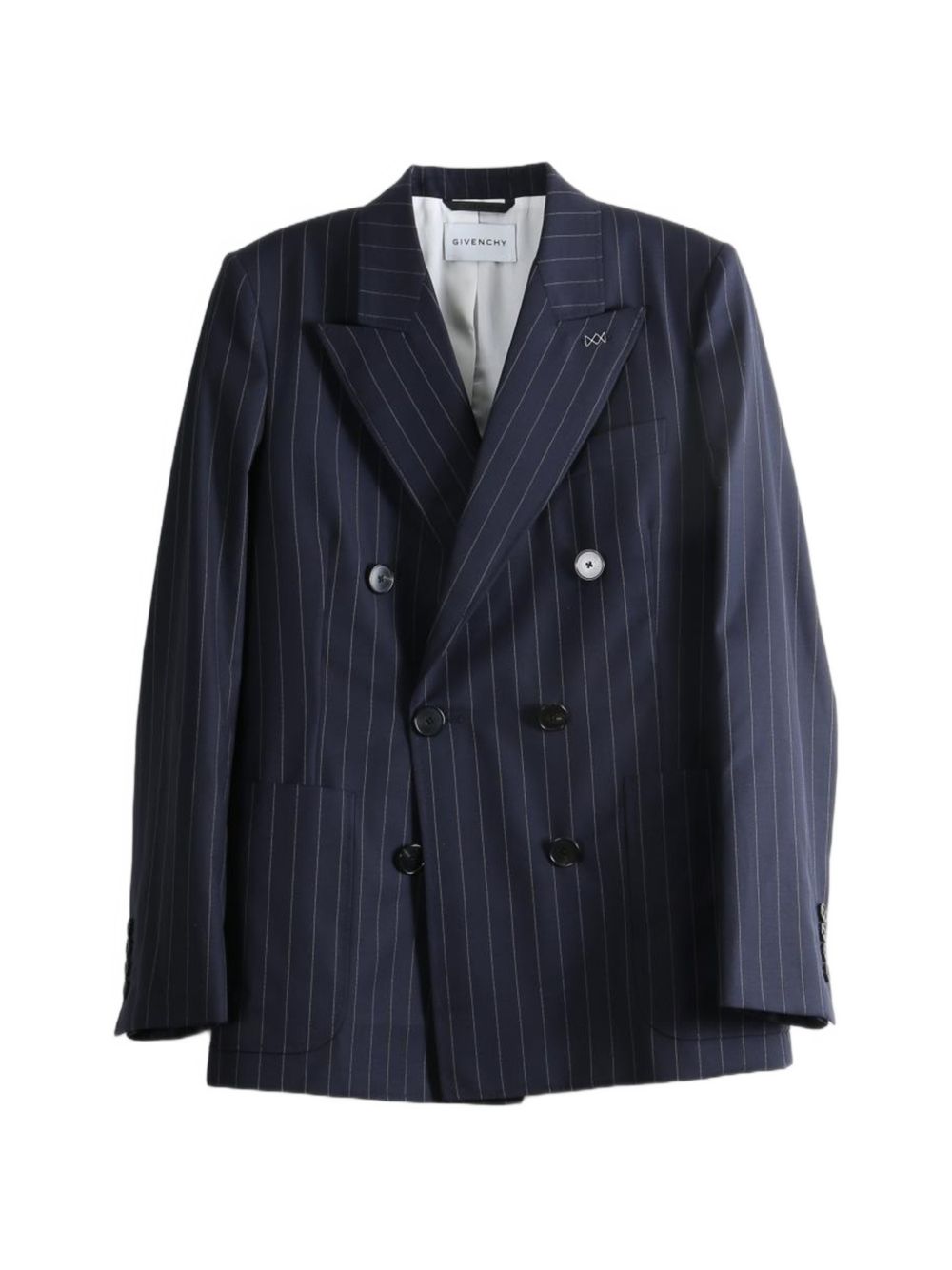 Givenchy Pinstripe Double-Breasted Blazer INK