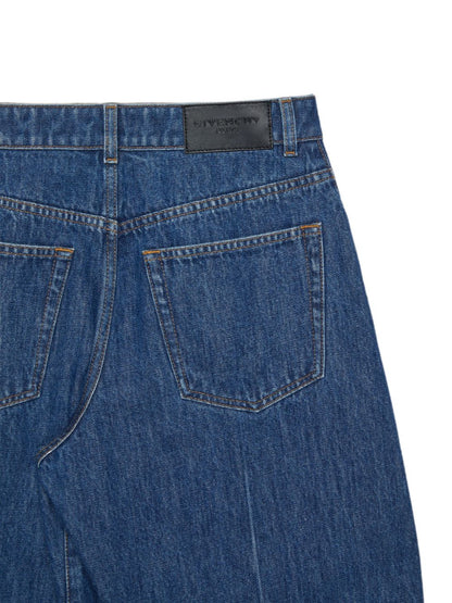 Givenchy Wide Leg Denim Jeans NAVY
