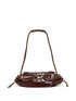 Diesel 1DR Crystal Shoulder Bag BORDEAUX