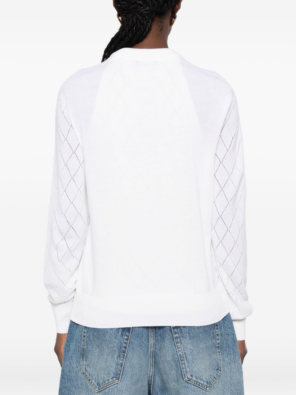 Balmain Cardigan WHITE