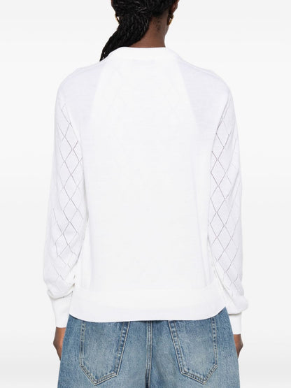 Balmain Cardigan WHITE