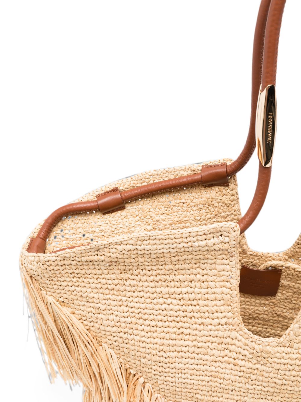 Zimmermann Woven Fringe Tote BEIGE