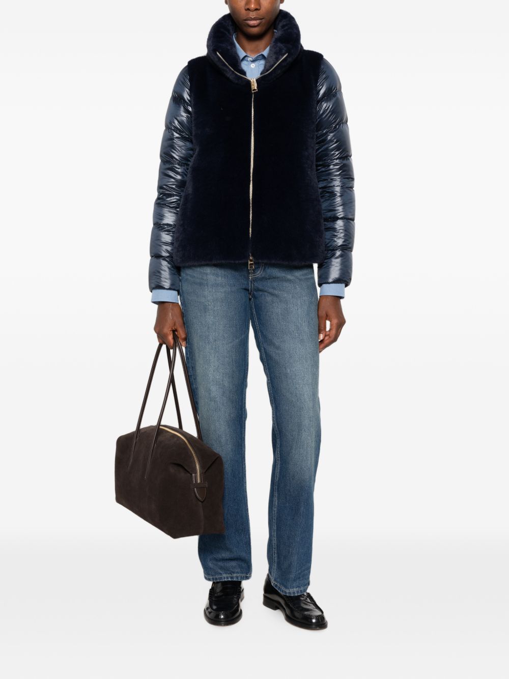 Herno Quilted Coat NAVY