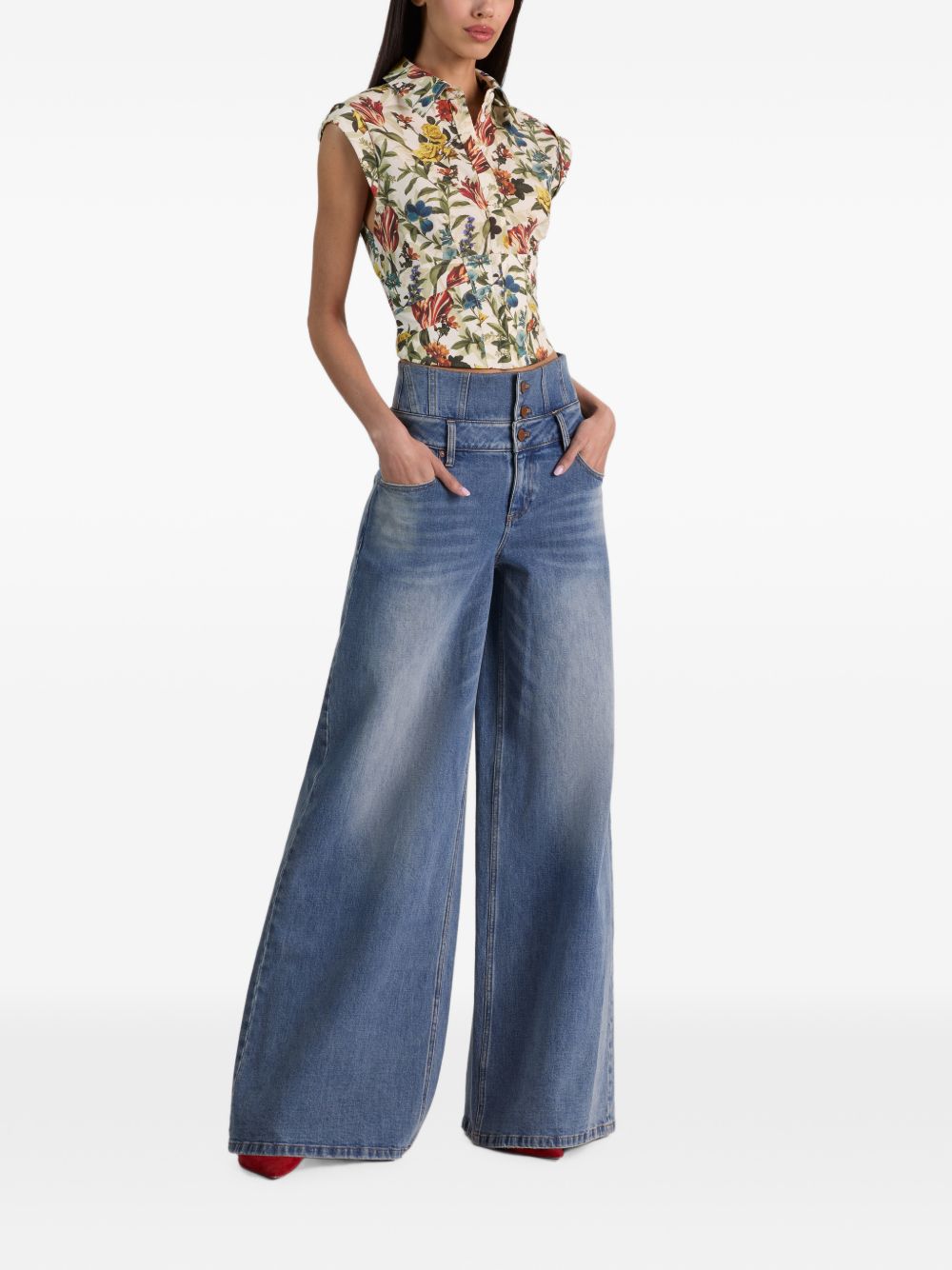 Alice + Olivia Shirt Ivory
