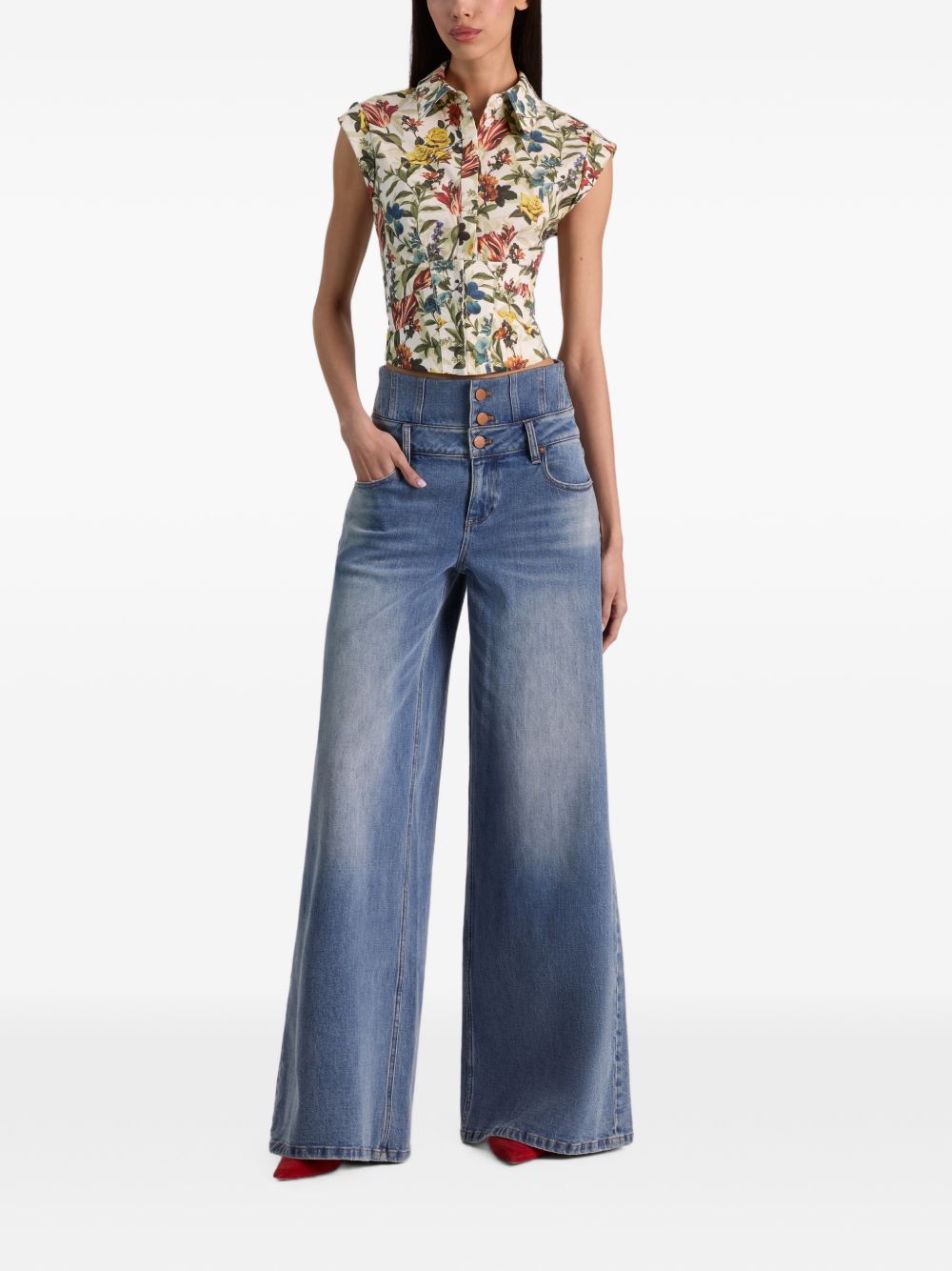 Alice + Olivia Shirt Ivory