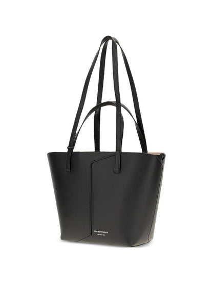 Emporio Armani Leather Tote BLACK