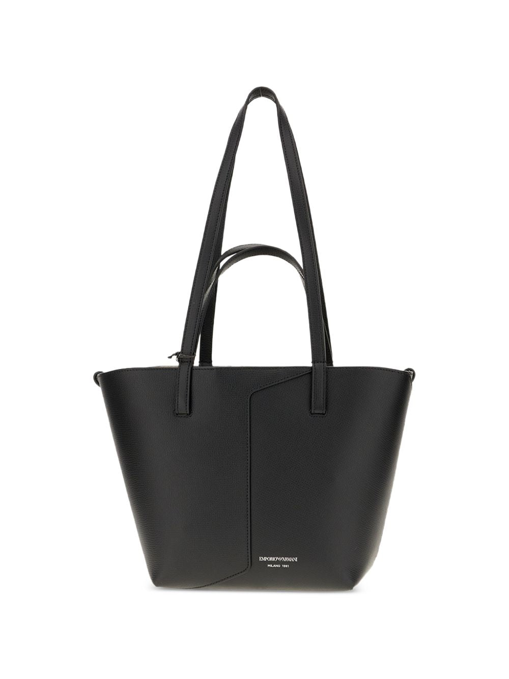 Emporio Armani Leather Tote BLACK