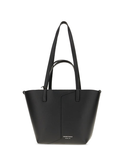 Emporio Armani Leather Tote BLACK