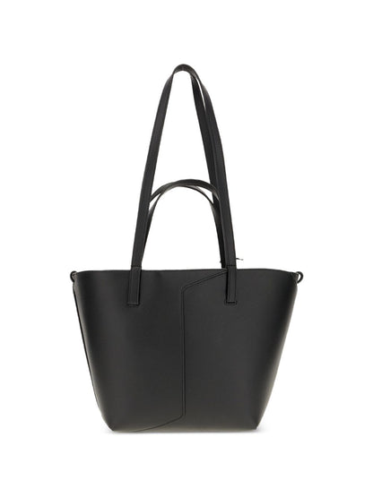 Emporio Armani Leather Tote BLACK