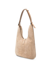 Tom Ford Suede T-Clasp Shoulder Bag BEIGE