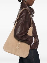 Tom Ford Suede T-Clasp Shoulder Bag BEIGE