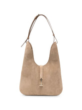 Tom Ford Suede T-Clasp Shoulder Bag BEIGE