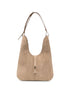 Tom Ford Suede T-Clasp Shoulder Bag BEIGE