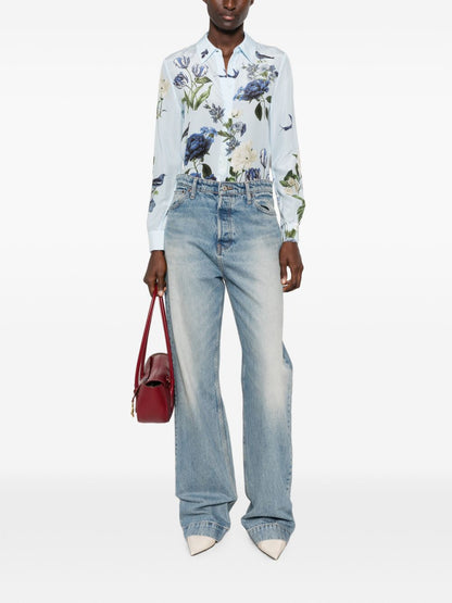 Alice + Olivia Shirt LIGHT BLUE