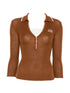 Elisabetta Franchi T-shirts and Polos BROWN