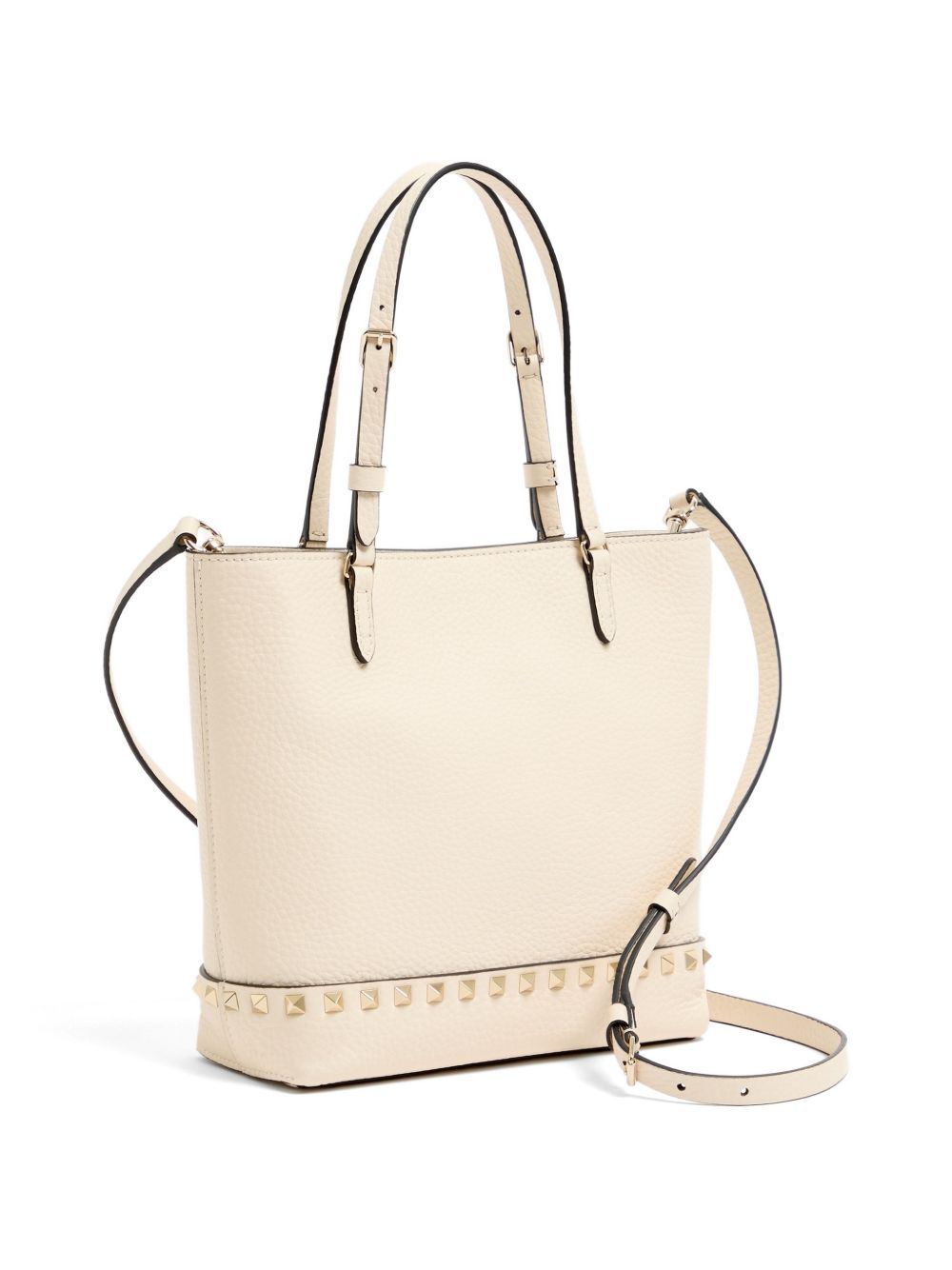 Valentino Garavani Rockstud Small Shoulder Bag Ivory