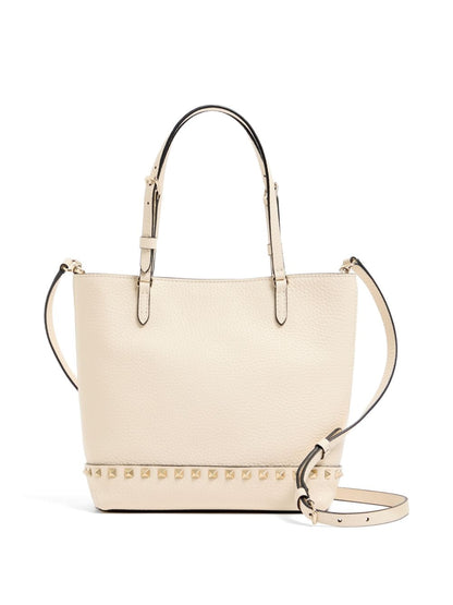 Valentino Garavani Rockstud Small Shoulder Bag Ivory