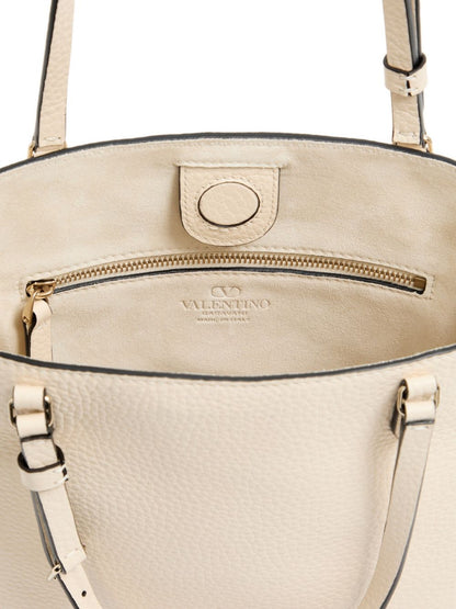 Valentino Garavani Rockstud Small Shoulder Bag Ivory