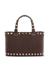 Valentino Garavani Rockstud Mini Shopping Bag BROWN