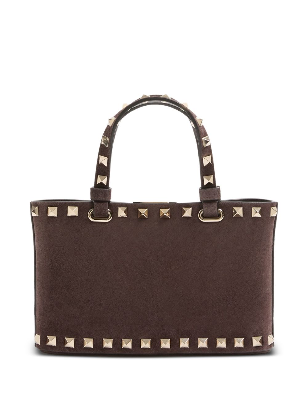 Valentino Garavani Rockstud Mini Shopping Bag BROWN