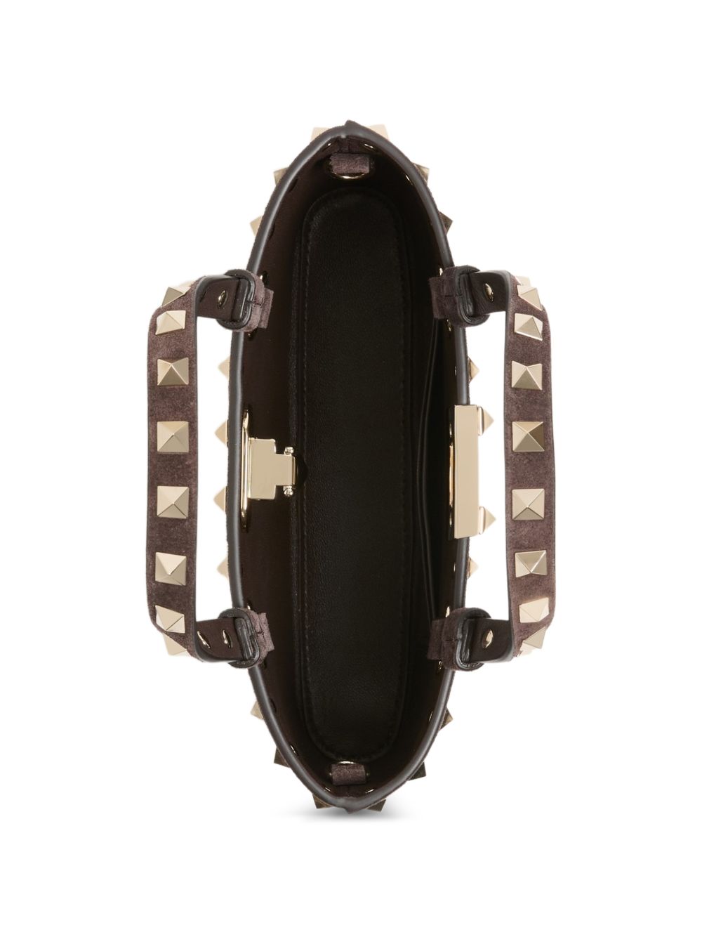 Valentino Garavani Rockstud Mini Shopping Bag BROWN