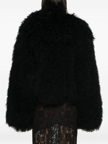 THE ATTICO Coats BLACK