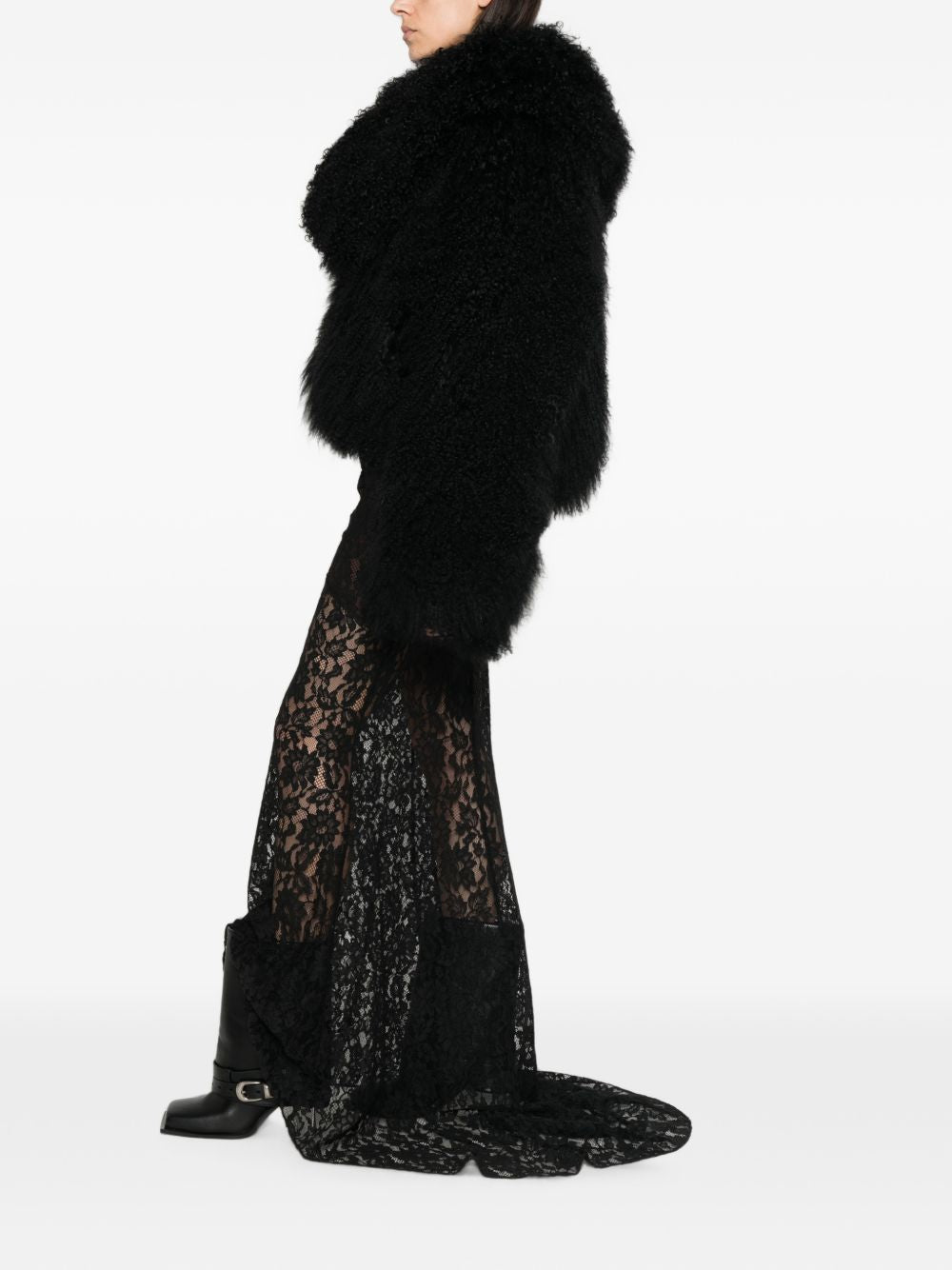 THE ATTICO Coats BLACK