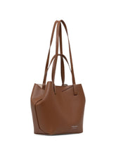 Emporio Armani Leather Tote Bag BROWN