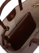 Emporio Armani Leather Tote Bag BROWN