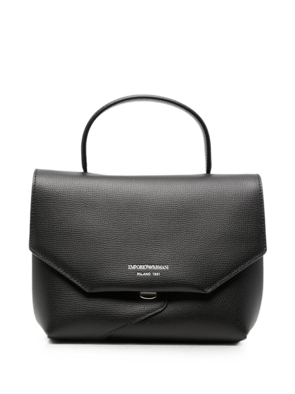 Emporio Armani Leather Top Handle Bag BLACK