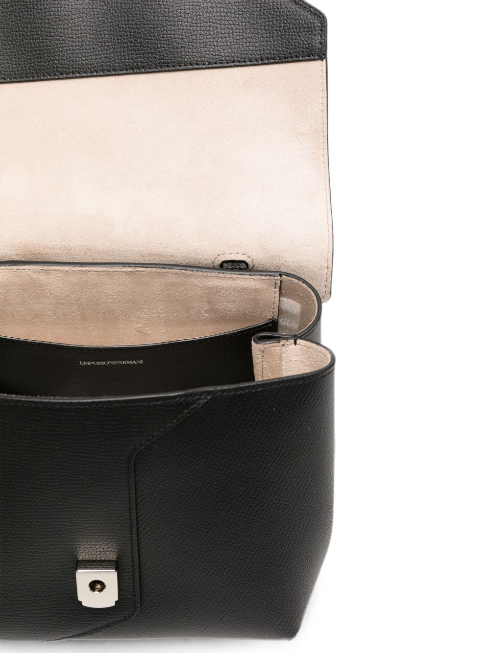 Emporio Armani Leather Top Handle Bag BLACK