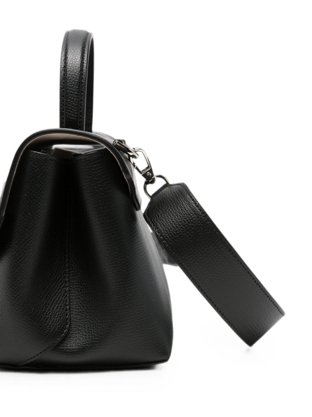 Emporio Armani Leather Top Handle Bag BLACK
