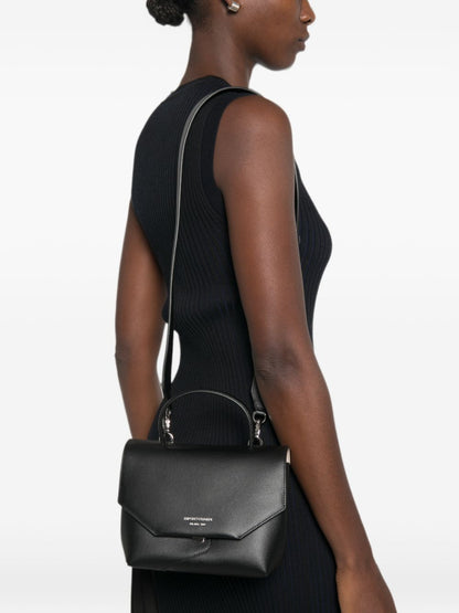 Emporio Armani Leather Top Handle Bag BLACK