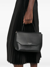 Emporio Armani Leather Foldover Bag BLACK