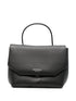 Emporio Armani Leather Foldover Bag BLACK
