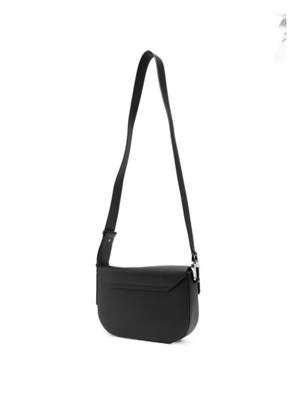 Emporio Armani Leather Crossbody Bag BLACK