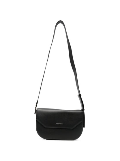 Emporio Armani Leather Crossbody Bag BLACK