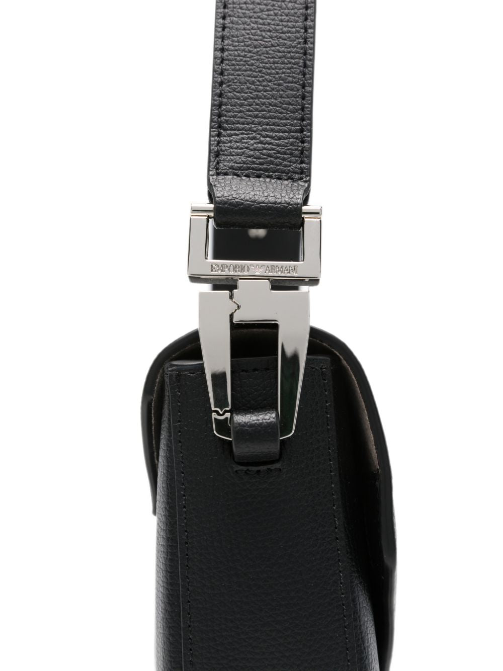 Emporio Armani Leather Crossbody Bag BLACK